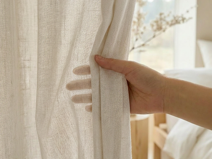 Gordijnen In Between - Ringen - Off White