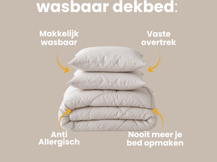 Lazy Dekbed Zonder Overtrek - Uni - Off White