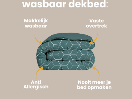 Easy Dekbed Zonder Overtrek - Endless Hexagons