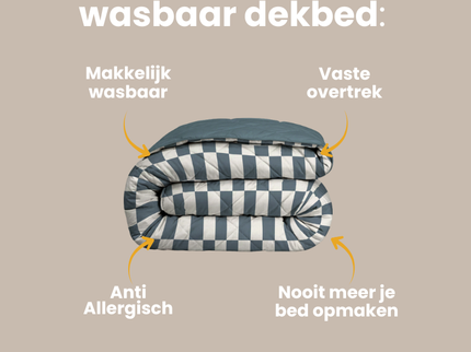 Easy Dekbed Zonder Overtrek - Pastel Rectangles