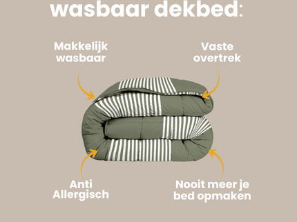 Easy Dekbed Zonder Overtrek - Vertical Lines