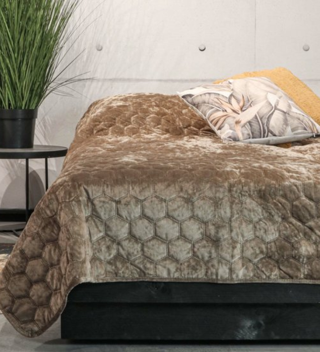 Bedsprei Peggy - Taupe