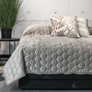 Bedsprei Peggy - Lichtgrijs