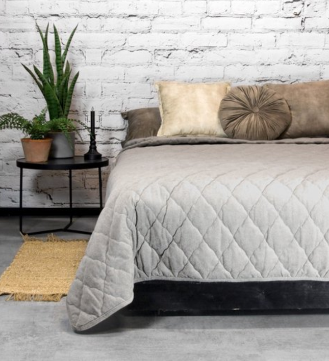 Bedsprei Jenny - Grijs