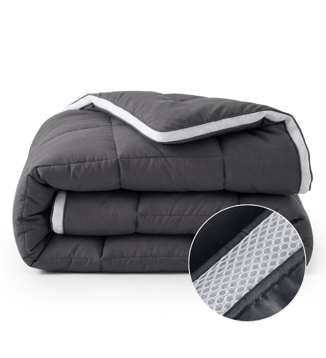 Lazy Dekbed Zonder Overtrek - 3D Air - Antraciet