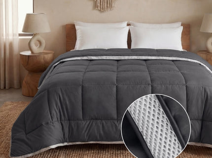 Lazy Dekbed Zonder Overtrek - 3D Air - Antraciet