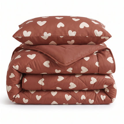 Lazy Dekbed Zonder Overtrek Kids - Hearts