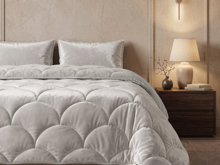 Lazy Dekbed Zonder Overtrek Teddy en Velvet - Beige