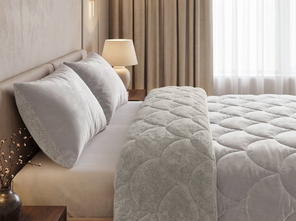 Lazy Dekbed Zonder Overtrek Teddy en Velvet - Beige3