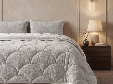 Lazy Dekbed Zonder Overtrek Teddy en Velvet - Beige4