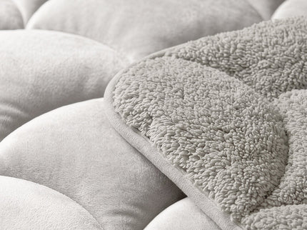 Lazy Dekbed Zonder Overtrek Teddy en Velvet - Beige5
