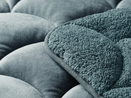 Lazy Dekbed Zonder Overtrek Teddy en Velvet - Groen