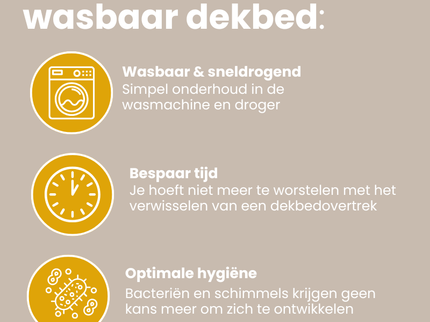 Easy Dekbed Zonder Overtrek - Scribble Squares - Navy