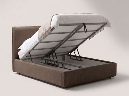 Boxspring met opbergruimte Modena - Bruin