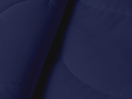 Easy Dekbed Zonder Overtrek Wave Uni - Navy