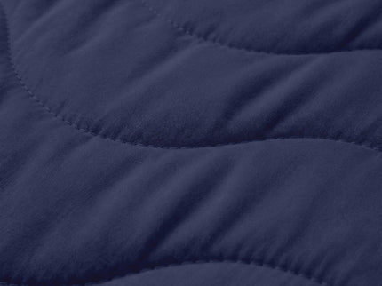Easy Dekbed Zonder Overtrek Wave Uni - Navy