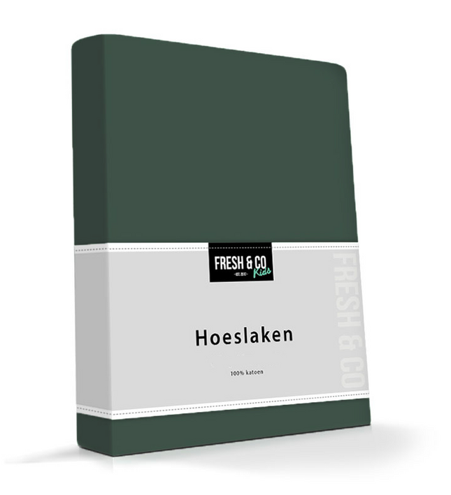 Kinder Hoeslaken - Katoen Jersey Stretch - Groen