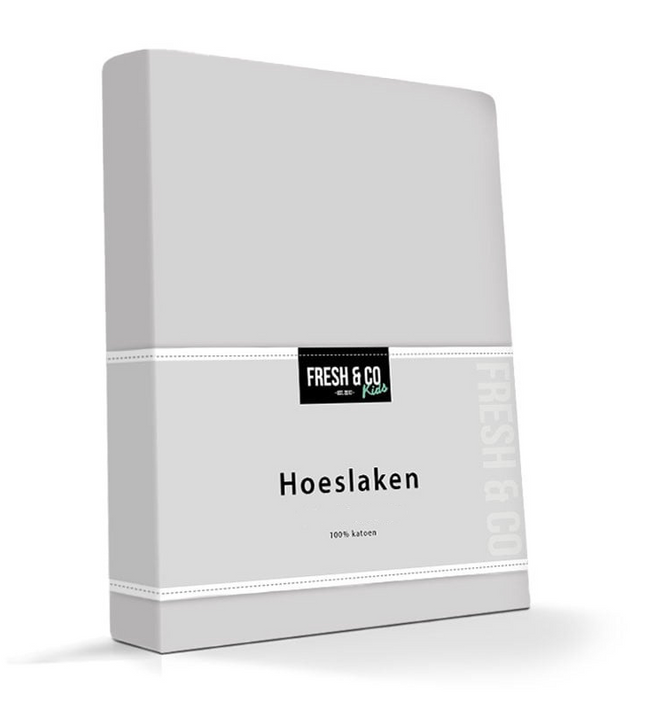 Kinder Hoeslaken - Katoen Jersey Stretch - Grijs