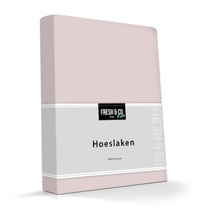 Kinder Hoeslaken - Katoen Jersey Stretch - Roze