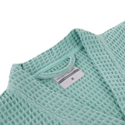 Luxe Wafel Badjas - Sea Green