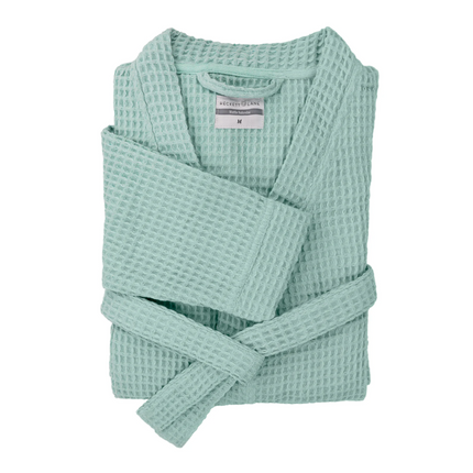 Luxe Wafel Badjas - Sea Green