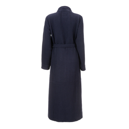 Luxe Wafel Badjas - Navy Blue