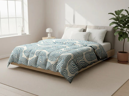 Easy Dekbed Zonder Overtrek - Curvy Lines