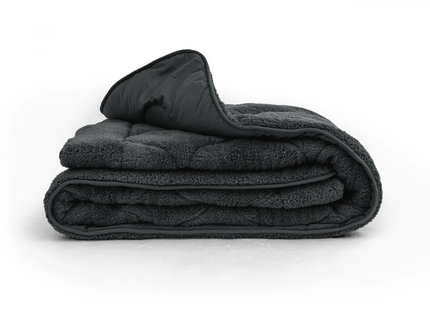 Lazy Dekbed Zonder Overtrek - Teddy - Zwart