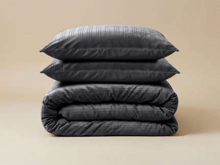 Dekbedovertrek Velvet Lining - Zwart