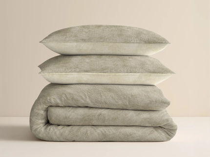 Dekbedovertrek Katoen Flanel - Washed Cotton Taupe