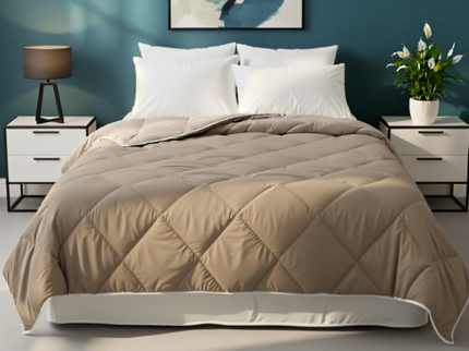 Lazy Dekbed Zonder Overtrek - Taupe