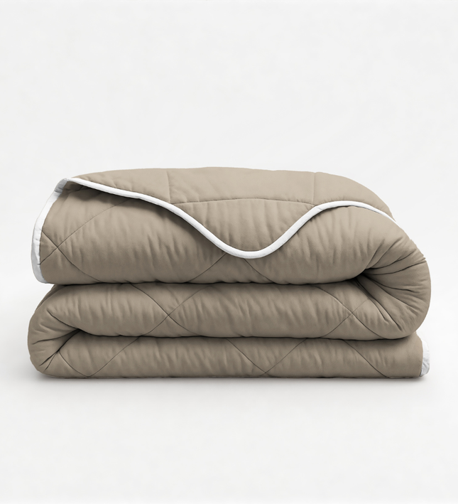 Lazy Dekbed Zonder Overtrek - Taupe