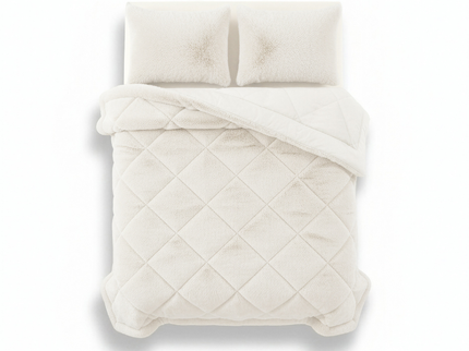 Lazy Dekbed Zonder Overtrek - Teddy Fur - Beige
