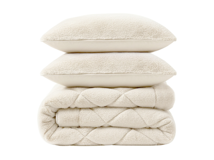 Lazy Dekbed Zonder Overtrek - Teddy Fur - Beige