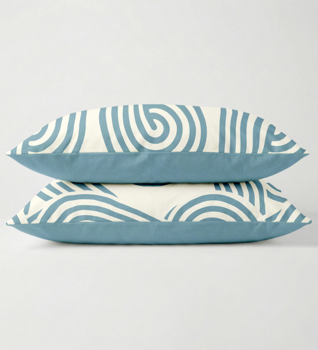 2-PACK: Kussenslopen - Curvy Lines