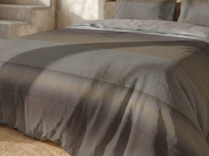 Dekbedovertrek Percale-Katoen - Stripe Geometrie