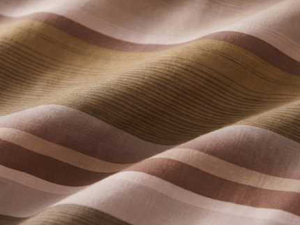 Dekbedovertrek Percale-Katoen - Stripe Kaneel