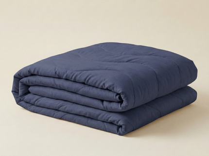 Easy Dekbed Zonder Overtrek Wave Uni - Navy