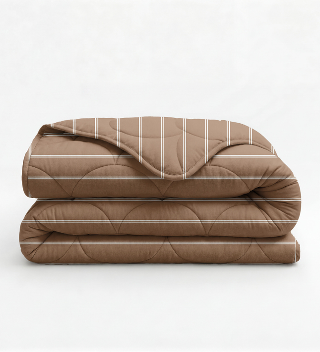 Lazy Dekbed Zonder Overtrek Poplin - Taupe