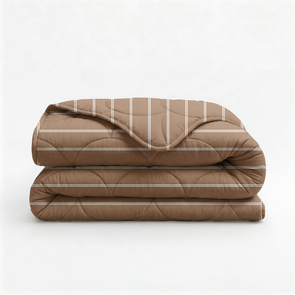 Lazy Dekbed Zonder Overtrek Poplin - Taupe