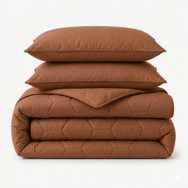 Easy Dekbed Zonder Overtrek - Mocha Mousse