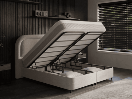 Boxspring met Opbergruimte - Essence - Beige
