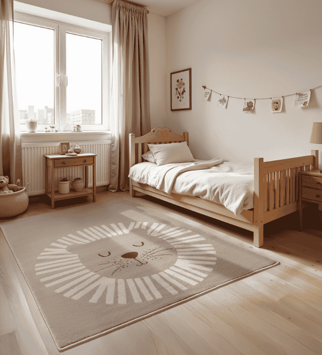 Vloerkleed Kids Happy Lion