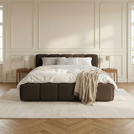 Boxspring met Opbergruimte - Palermo - Bruin