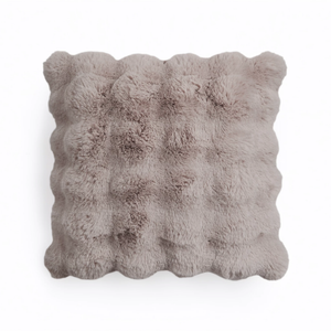 Sierkussen Pom Rabbit Fur - Taupe/Rose