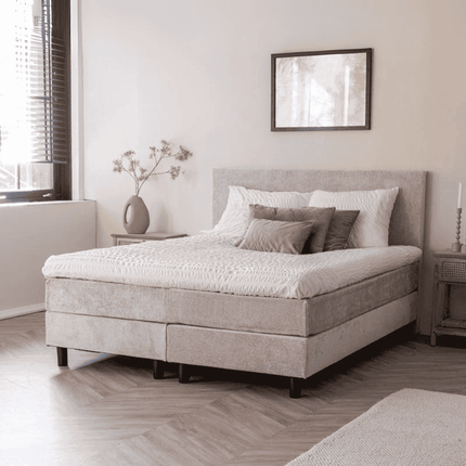 Showmodel: Boxspring Julia Teddy - Beige - 180 x 210 cm