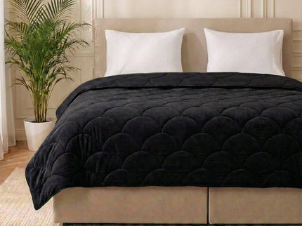 Easy Dekbed Zonder Overtrek - Velvet - Zwart
