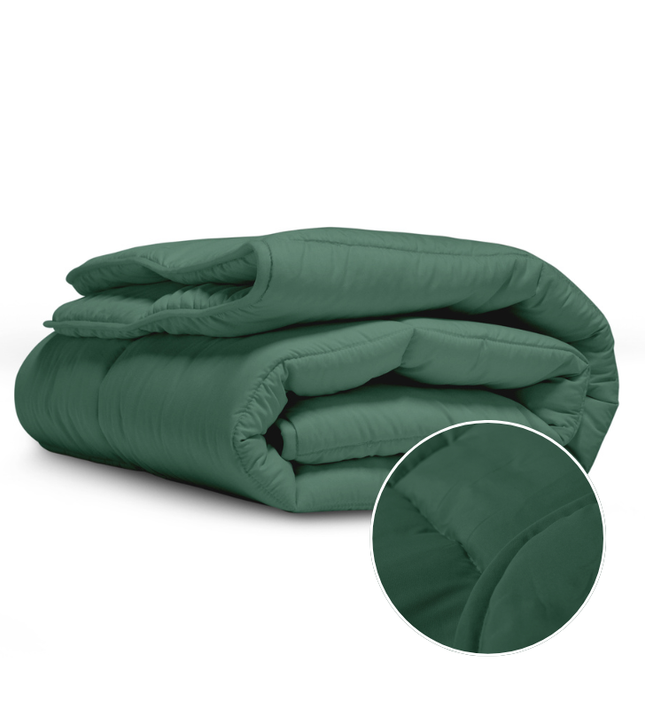 Easy Dekbed Zonder Overtrek - Stone Washed  - Groen