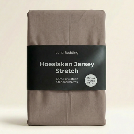 Hoeslaken - Jersey Stretch - Taupe