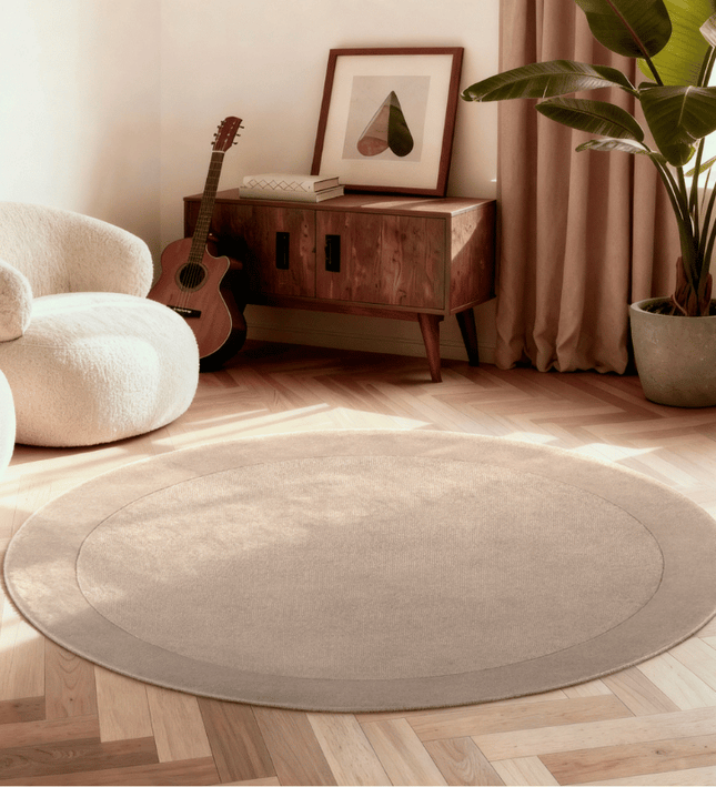Vloerkleed Kivi Rond - Beige